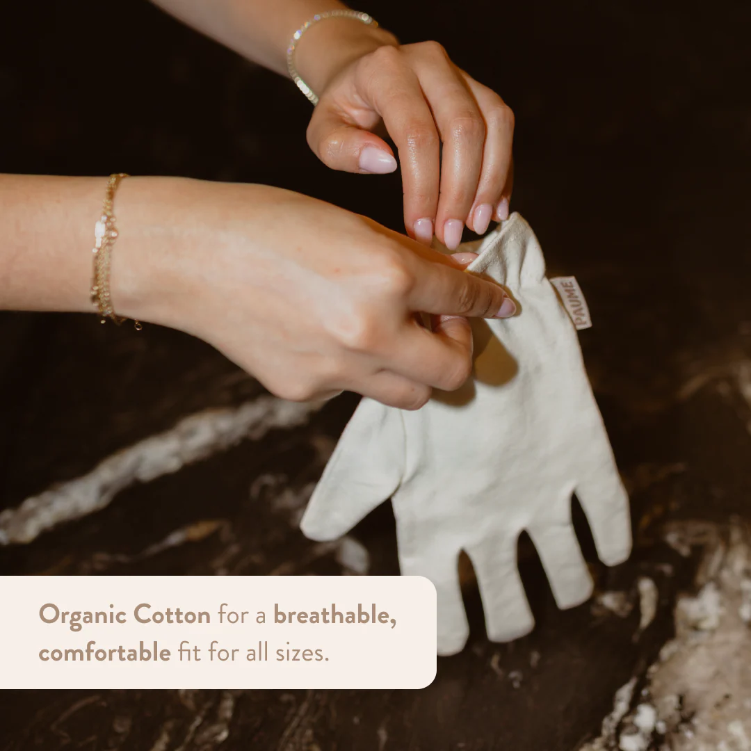 Organic Cotton Overnight Gloves - Image 3